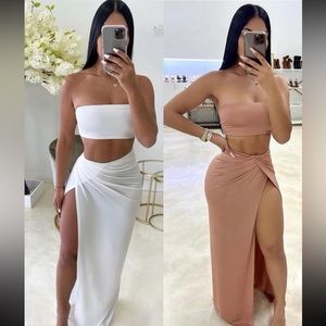 White 2 piece from luxe fashion boutique